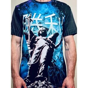 Vapor 95 Colorful Art To Wear Tee Shirt Mens Small Angel Graphic Dopamine